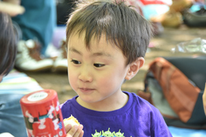作例４満足げな表情を狙う