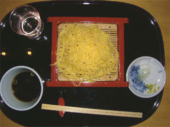 卵切りの蕎麦