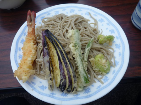 十割り蕎麦と天麩羅
