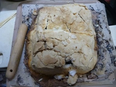 豚肉の塩釜焼