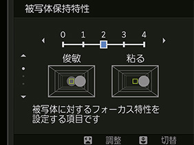 AF-Cを司る3つのパラメータ
