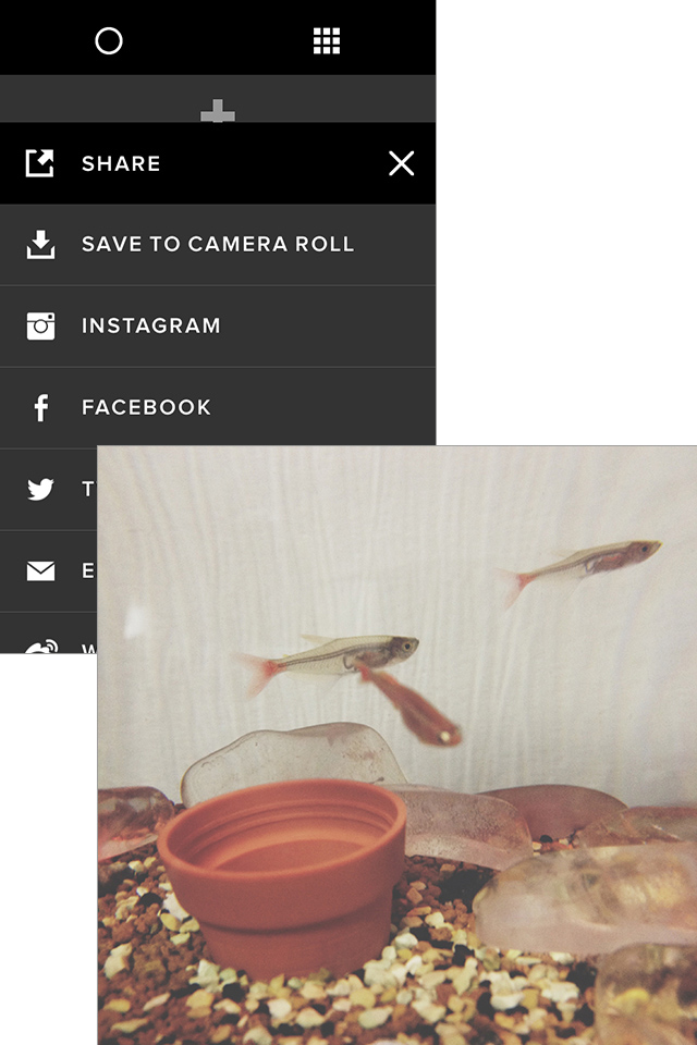 シンプル操作でオシャレな写真が完成!