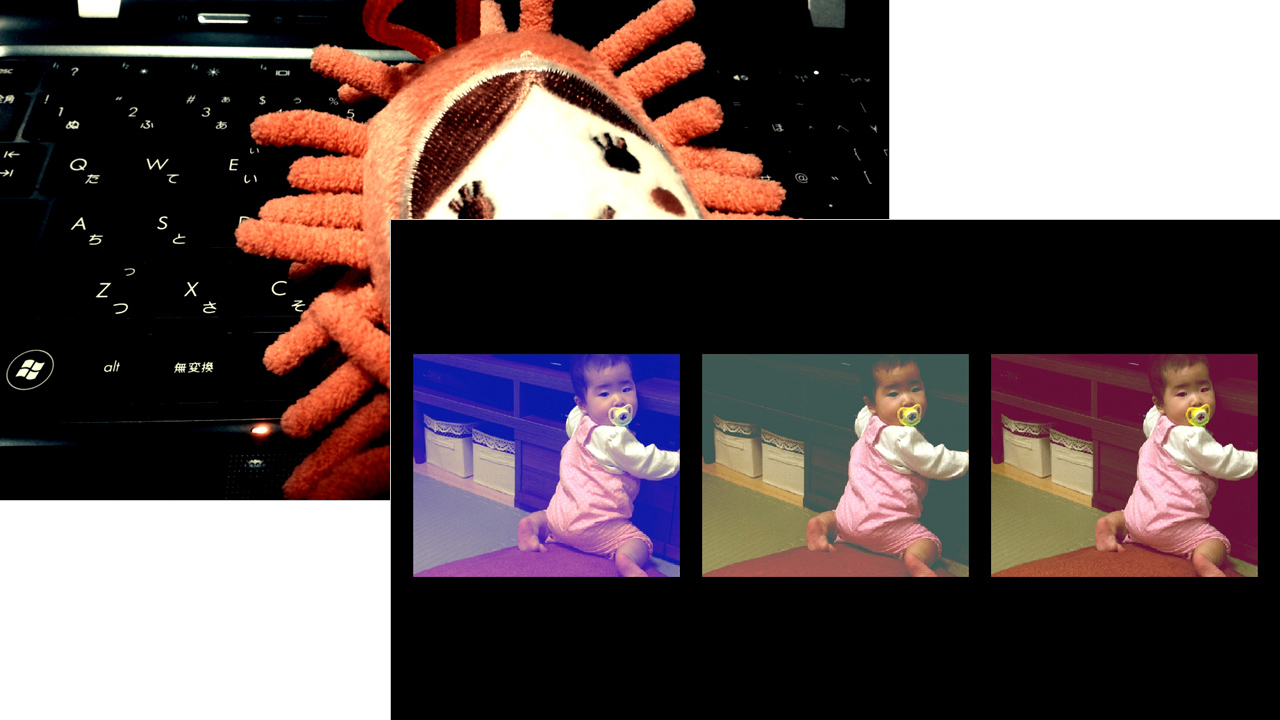 エフェクトを選ぶだけでおしゃれな写真ができました!