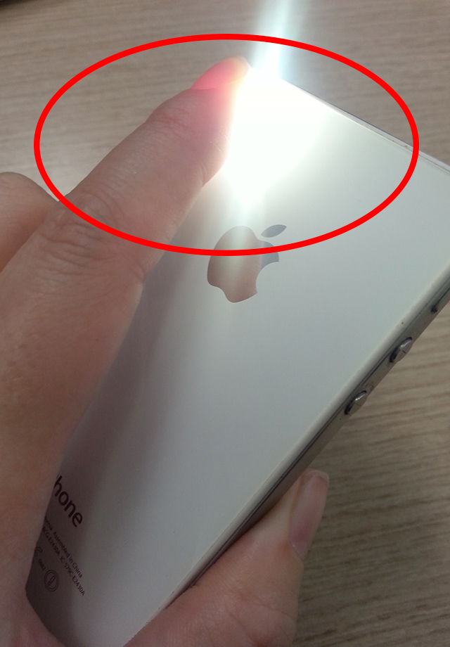 約2分間、カメラに指をあてましょう!
