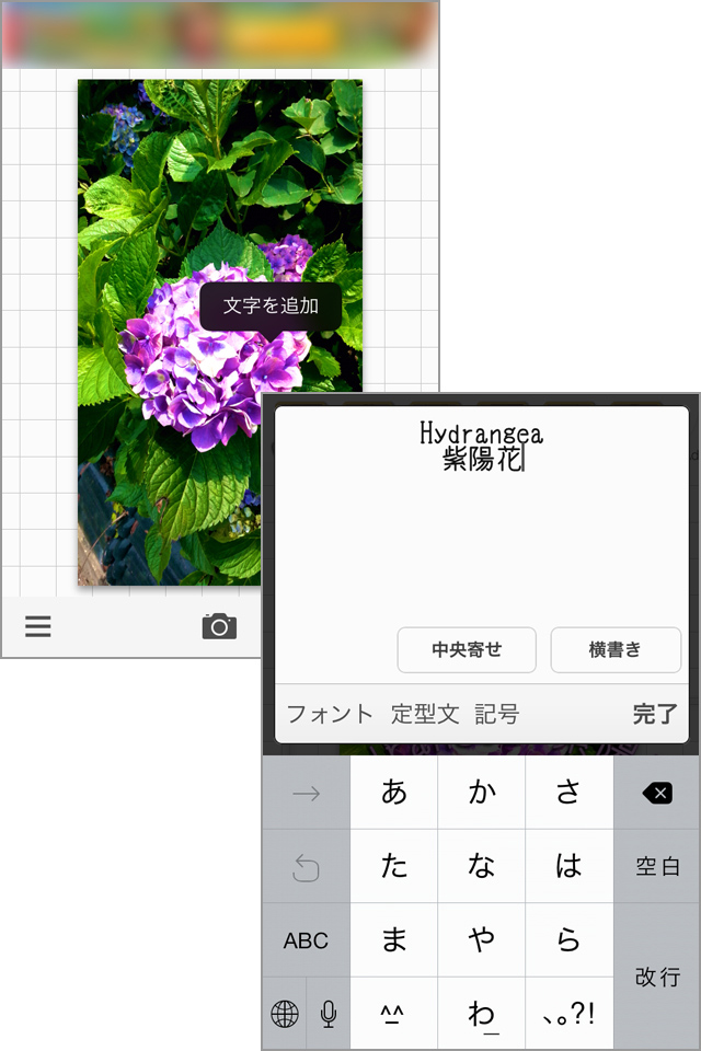 自由に文字を入力しましょう!