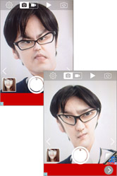 各種フィルターでバリエーション豊富な変顔が!