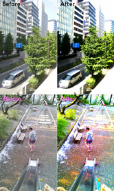おもちゃのような質感の写真に仕上がりました!