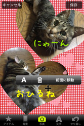 雰囲気に合わせてアイテムや文字を入れてね!