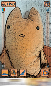 カメラを向けたらイラスト風に!