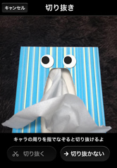 目玉の位置を合わせて撮影!